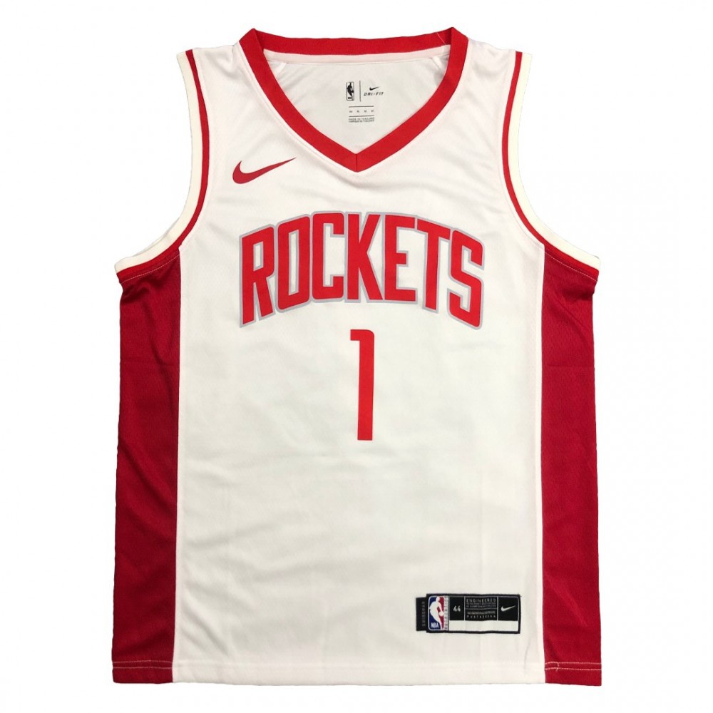 Men's Houston Rockets Tracy McGrady #1 White Swingman Jersey - Association Edition-Pro Kit Vault | Brand New 26/27 Sports Jerseys